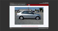Desktop Screenshot of adamsvilleautosales.com