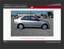 Tablet Screenshot of adamsvilleautosales.com